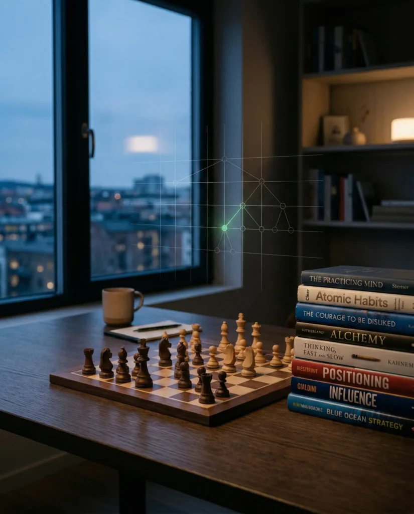 Vapaa-ajallani pelaan shakkia ja luen kirjoja